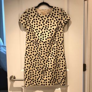 Tweed like Polka dot J Crew dress